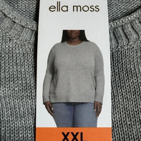 Ella Moss Women's Crewneck Cozy Long Sleeve Sweater - Picture 10 of 11